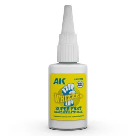   AK Interactive AK12028 WHIZZER 20G “LOW DENSITY” - SUPER FAST CYANOCRYLATE GLUE - ragasztó makettezéshez