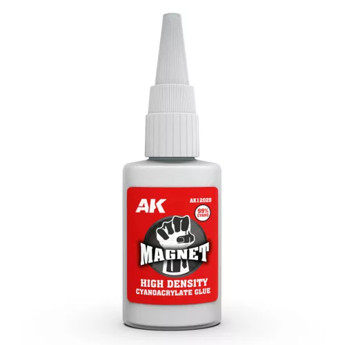 AK Interactive AK12029 MAGNET 20G “HIGH DENSITY” - CYANOCRYLATE GLUE - ragasztó makettezéshez