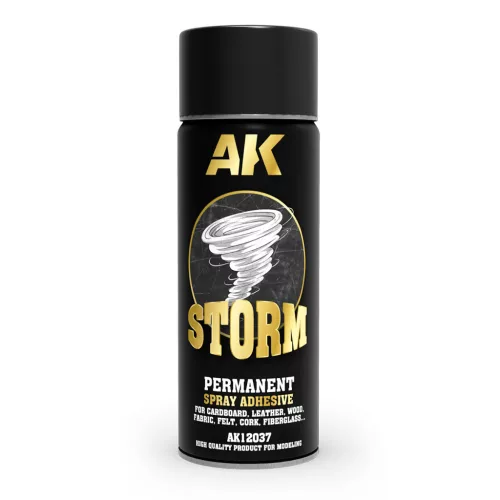 AK Interactive AK12037 STORM 400ml PERMANENT SPRAY ADHESIVE - Ragasztóspray, 400 ml