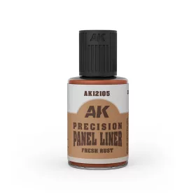   AK Interactive AK12105 FRESH RUST PRECISION PANEL LINER - Panelvonal bemosó - friss rozsda