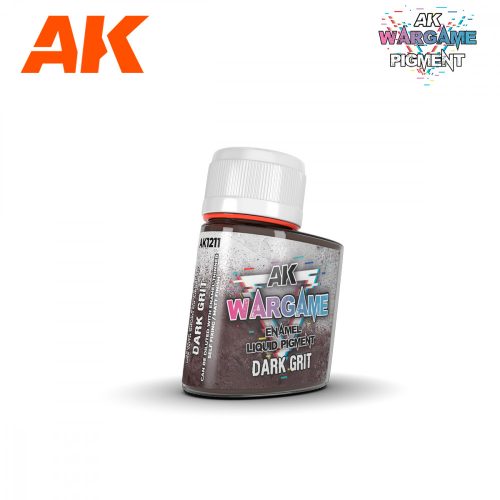 AK Interactive AK1211 Dark Grit - ENAMEL LIQUID PIGMENT - folyékony pigment (Wargame)