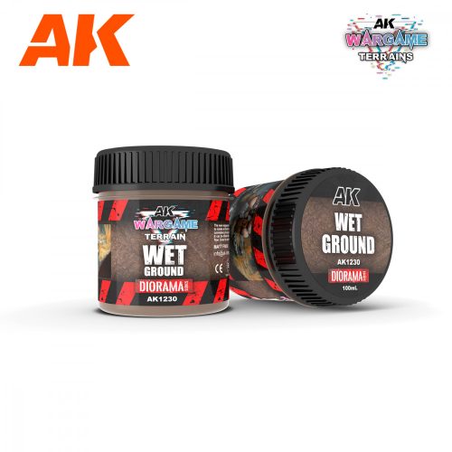 AK Interactive AK1230 Wet Ground 100 ml - Wargame talaj textúra