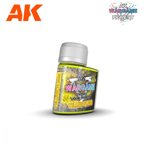 AK Interactive AK1237 Yellow Fluor- ENAMEL LIQUID PIGMENT - folyékony pigment (Wargame)