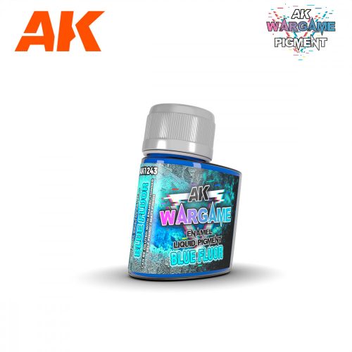 AK Interactive AK1243 Blue Fluor - ENAMEL LIQUID PIGMENT - folyékony pigment (Wargame)