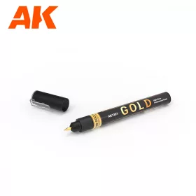   AK Interactive AK1301 GOLD - Marker - Metál festékfilc makettezéshez
