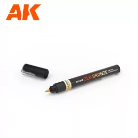   AK Interactive AK1303 OLD BRONZE - Marker - Metál festékfilc makettezéshez
