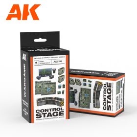   AK Interactive AK1355 CONTROL STAGE SET WARGAME (RESIN 30-35MM) - műgyanta kiegészítő