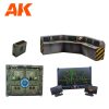 AK Interactive AK1355 CONTROL STAGE SET WARGAME (RESIN 30-35MM) - műgyanta kiegészítő