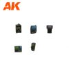 AK Interactive AK1355 CONTROL STAGE SET WARGAME (RESIN 30-35MM) - műgyanta kiegészítő