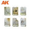 AK Interactive AK1356 DEFENSIVE WALLS SET WARGAME (RESIN 30-35MM) - műgyanta kiegészítő