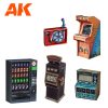 AK Interactive AK1360 VENDING MACHINE SET WARGAME (RESIN 30-35MM) műgyanta kiegészítő