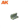 AK Interactive AK1361 WEAPON CASES SCENOGRAPHY WARGAME SET (30-35MM) - műgyanta kiegészítő