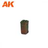 AK Interactive AK1362 TRASHBINS SCENOGRAPHY WARGAME SET (30-35MM) - műgyanta kiegészítő