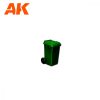 AK Interactive AK1362 TRASHBINS SCENOGRAPHY WARGAME SET (30-35MM) - műgyanta kiegészítő