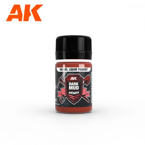 AK Interactive AK14013 Dark Mud - Liquid Pigment - folyékony pigment