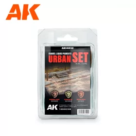   AK Interactive AK14032 URBAN SET - Liquid Pigment  (3 ref) - folyékony pigment