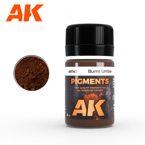 AK Interactive AK143 BURNT UMBER PIGMENT - Pigmentpor