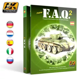   AK Interactive AK150 BOOK FAQ VOL.2 - Spanish 2nd edition - kiadvány makettezéshez
