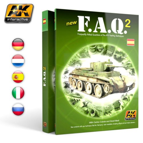 AK Interactive AK150 BOOK FAQ VOL.2 - Spanish 2nd edition - kiadvány makettezéshez