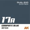 AK Interactive AK1533 Dual Exo 17A - Graphite Blue - akril makett festék