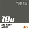 AK Interactive AK1536 Dual Exo 18B - Ncc Grey - akril makett festék