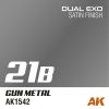 AK Interactive AK1542 Dual Exo 21B - Gun Metal - akril makett festék