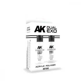   AK Interactive AK1543 XTREME WHITE & ROBOT WHITE DUAL EXO Set 1 - akril makett festék