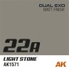 AK Interactive AK1571 Dual Exo 22A - Light Stone - akril makett festék