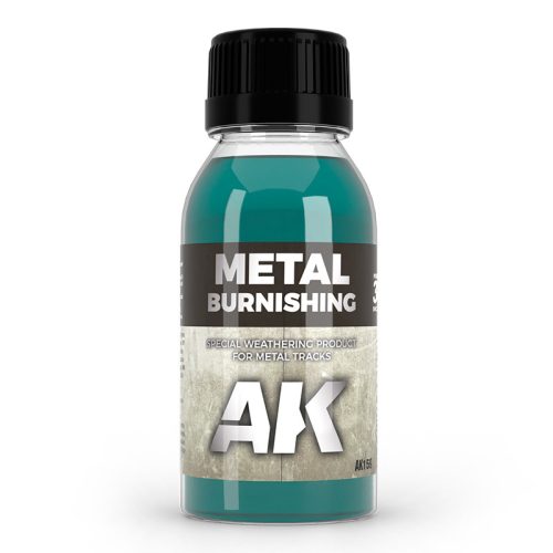 AK Interactive AK159 METAL BURNISHING FLUID - Fém lánctalp pácoló folyadék