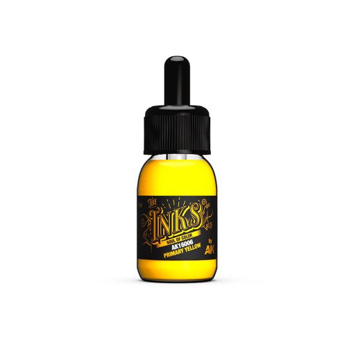 AK Interactive AK16006 Primary Yellow - akril tintafesték makettezéshez, 30 ml