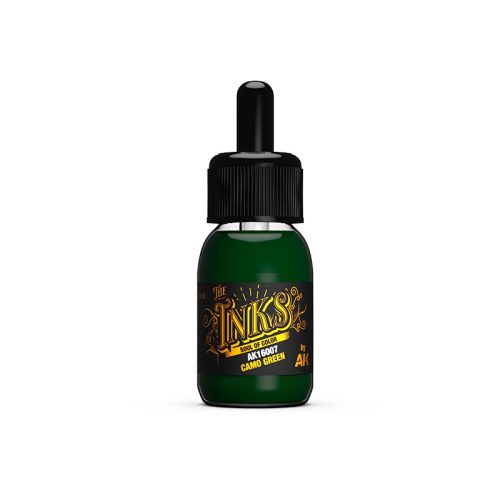 AK Interactive AK16007 Camo Green - akril tintafesték makettezéshez, 30 ml