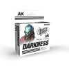 AK Interactive AK16023 DARKNESS - INK SET - akril tintafesték-készlet makettezéshez