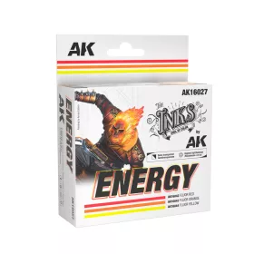   AK Interactive AK16027 ENERGY - INK SET - akril tintafesték-készlet makettezéshez