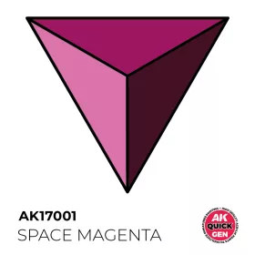   AK Interactive AK17001 SPACE MAGENTA - QUICK GEN akril makett festék