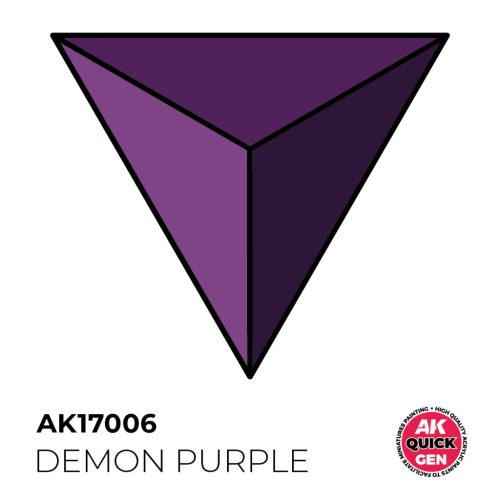 AK Interactive AK17006 DEMON PURPLE - QUICK GEN akril makett festék