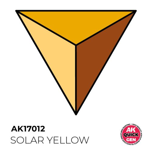 AK Interactive AK17012 SOLAR YELLOW - QUICK GEN akril makett festék
