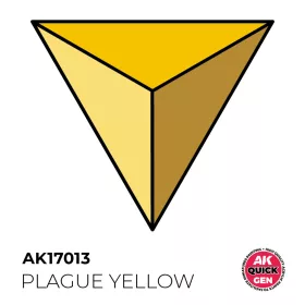   AK Interactive AK17013 PLAGUE YELLOW - QUICK GEN akril makett festék