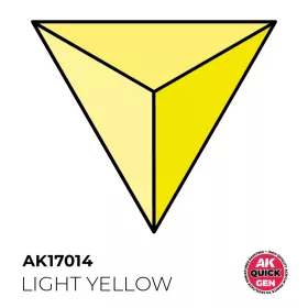   AK Interactive AK17014 LIGHT YELLOW - QUICK GEN akril makett festék