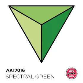   AK Interactive AK17016 SPECTRAL GREEN - QUICK GEN akril makett festék