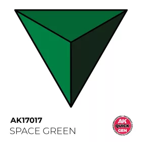   AK Interactive AK17017 SPACE GREEN - QUICK GEN akril makett festék