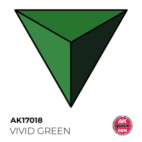   AK Interactive AK17018 VIVID GREEN - QUICK GEN akril makett festék