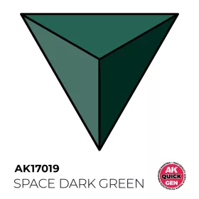   AK Interactive AK17019 SPACE DARK GREEN - QUICK GEN akril makett festék