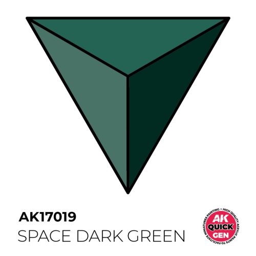 AK Interactive AK17019 SPACE DARK GREEN - QUICK GEN akril makett festék