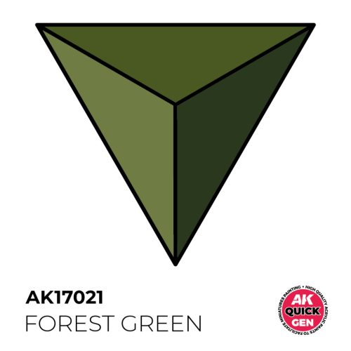 AK Interactive AK17021 FOREST GREEN - QUICK GEN akril makett festék