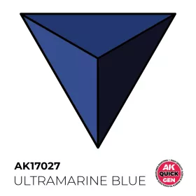   AK Interactive AK17027 ULTRAMARINE BLUE - QUICK GEN akril makett festék