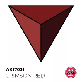  AK Interactive AK17031 CRIMSON RED - QUICK GEN akril makett festék