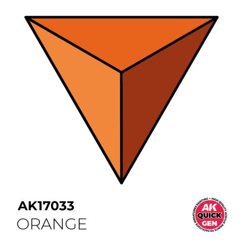 AK Interactive AK17033 ORANGE - QUICK GEN akril makett festék