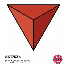   AK Interactive AK17034 SPACE RED - QUICK GEN akril makett festék