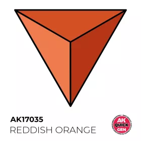   AK Interactive AK17035 REDDISH ORANGE - QUICK GEN akril makett festék