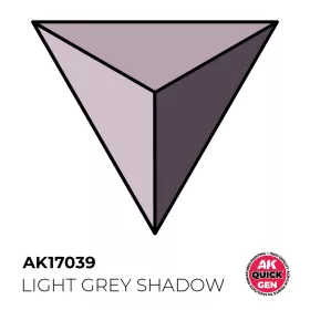  AK Interactive AK17039 LIGHT GREY SHADOW - QUICK GEN akril makett festék